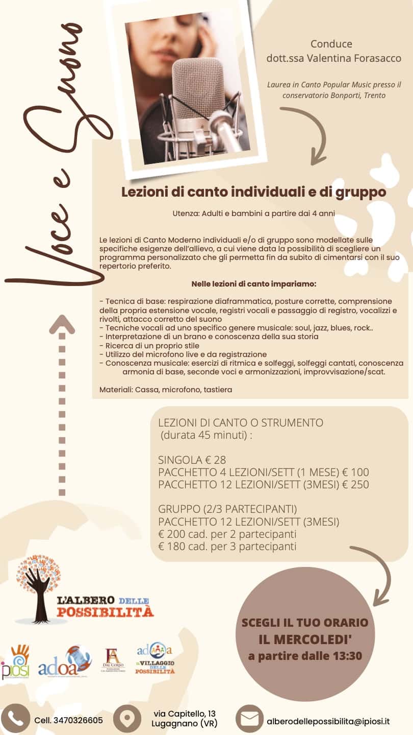 Lezioni di canto