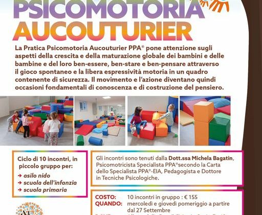 Sono aperte le iscrizioni per i gruppi di Pratica Psicomotoria