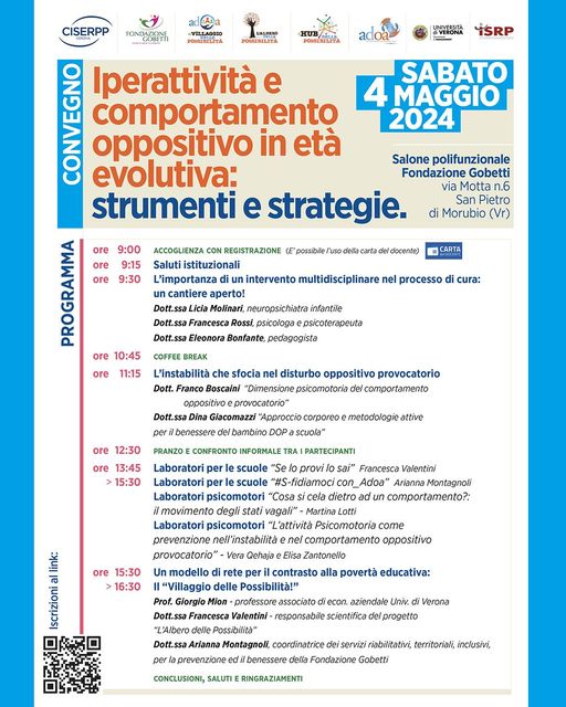 Siamo lieti di potervi invitare, sabato Maggio, al Convegno