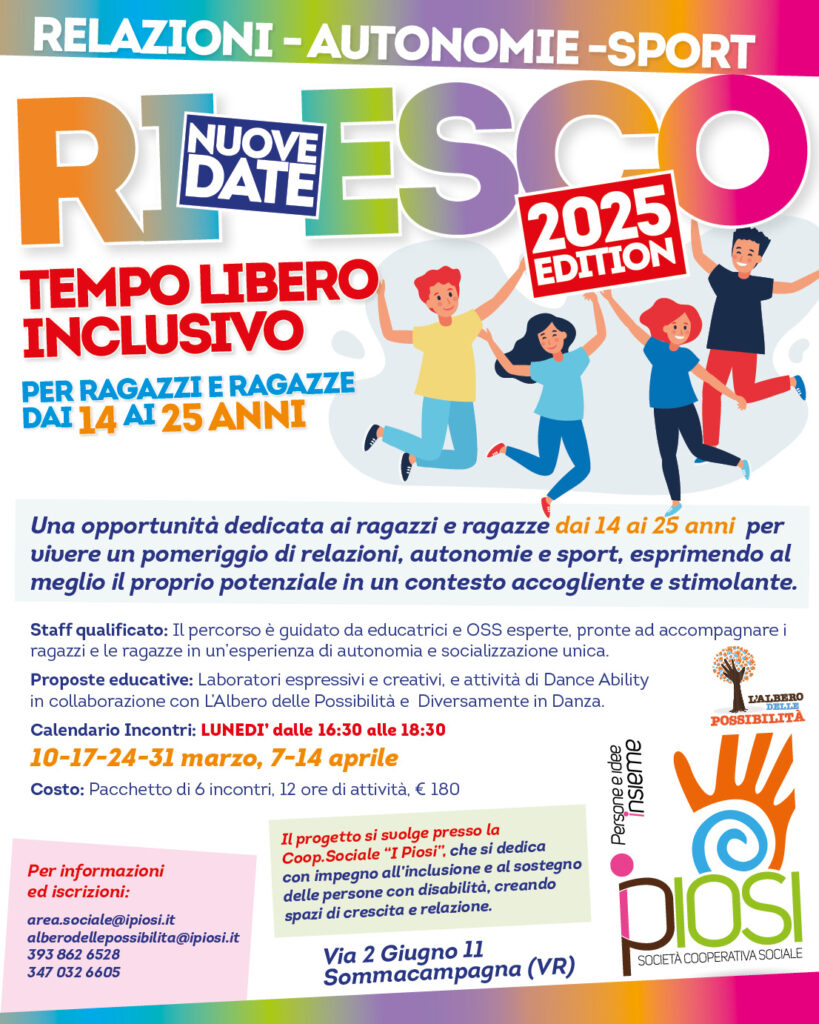 𝗜𝗹 𝗽𝗿𝗼𝗴𝗲𝘁𝘁𝗼 𝗥𝗜 𝗘𝗦𝗖𝗢 𝗼𝗴𝗴𝗶 𝗿𝗶𝗽𝗼𝘀𝗮 𝗺𝗮 𝗲̀ 𝗽𝗿𝗼𝗻𝘁𝗼 𝗽𝗲𝗿 𝗿𝗶𝗽𝗮𝗿𝘁𝗶𝗿𝗲