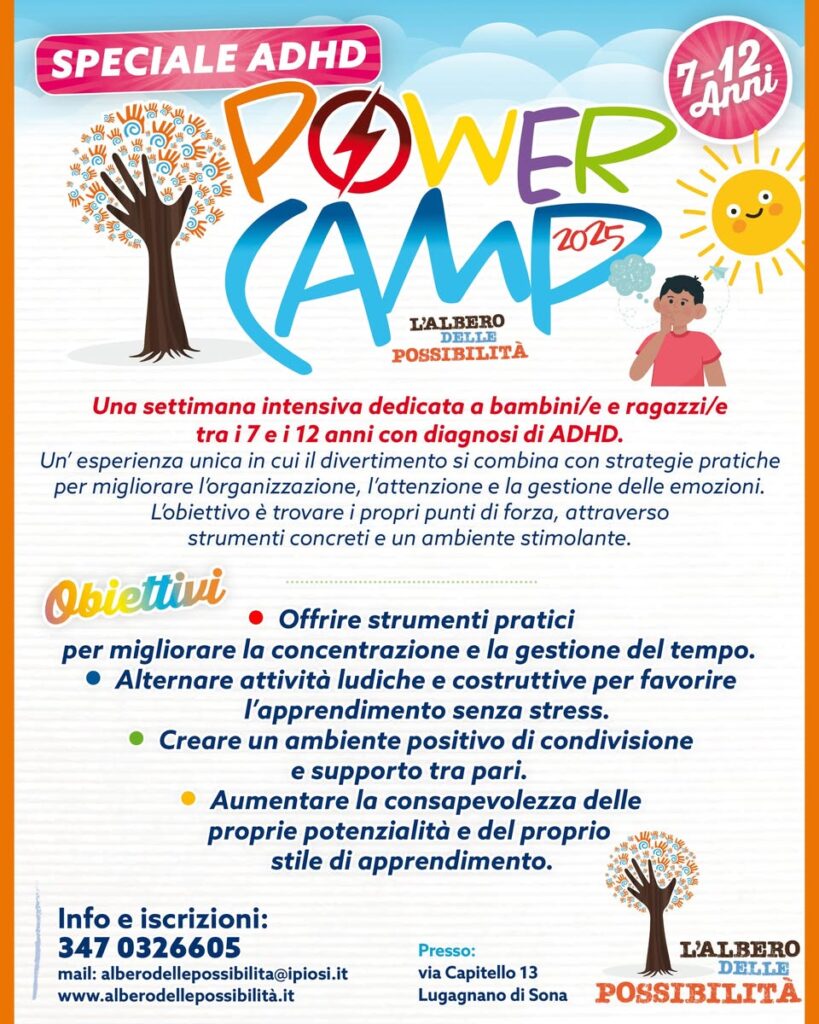 𝗣𝗢𝗪𝗘𝗥 𝗖𝗔𝗠𝗣 𝗦𝗣𝗘𝗖𝗜𝗔𝗟𝗘 𝗔𝗗𝗛𝗗 𝟮𝟬𝟮𝟱 Un’esperienza intensiva pensata per bambine,