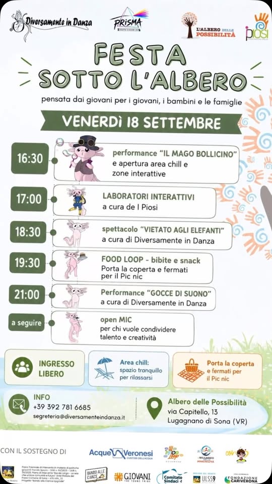 FESTA SOTTO L’ALBERO – e settembre Due giorni