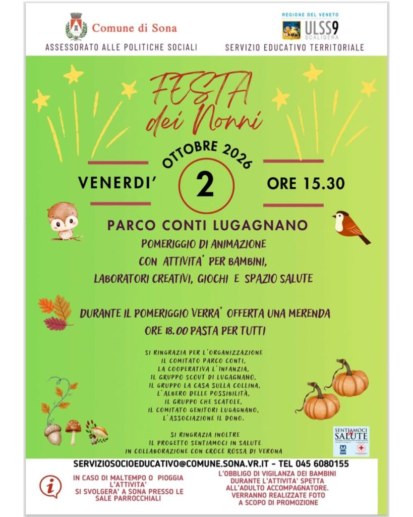 La festa dei nonni si avvicina, grazie all'invito del Comune
